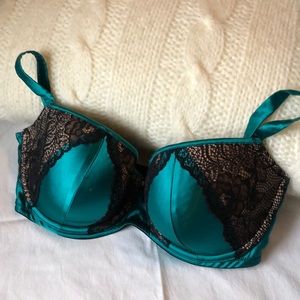 Cacique demi push up bra, emerald green
